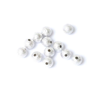 Perle Ronde Texturée 6 mm 8 pcs - Perles Corner - Rougier et Plé