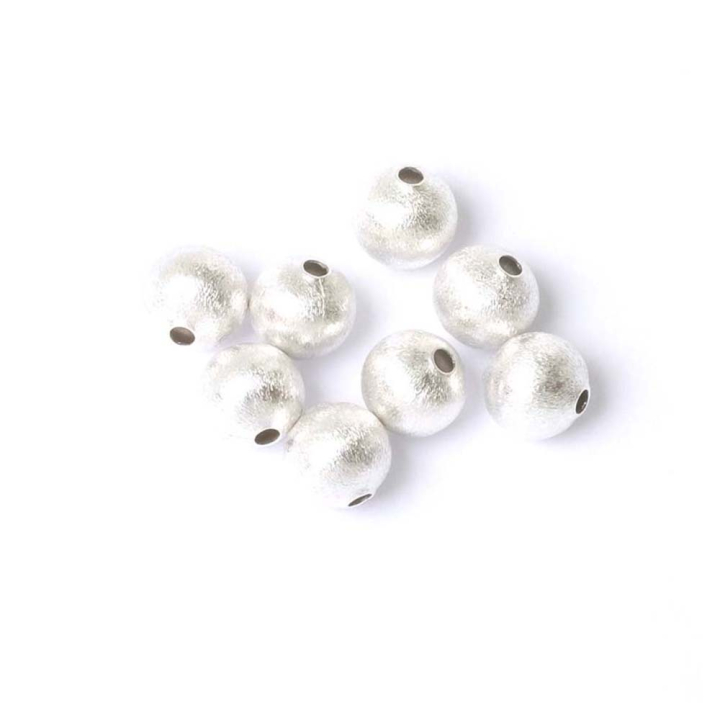 Perle Ronde Texturée 8 mm 6 pcs - Perles Corner - Rougier et Plé