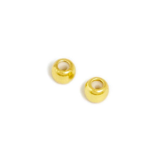 Perle Stoppeur Coulissant ø 5 mm Doré à l'or fin 24K - 2 pcs - Perles Corner - Rougier et Plé