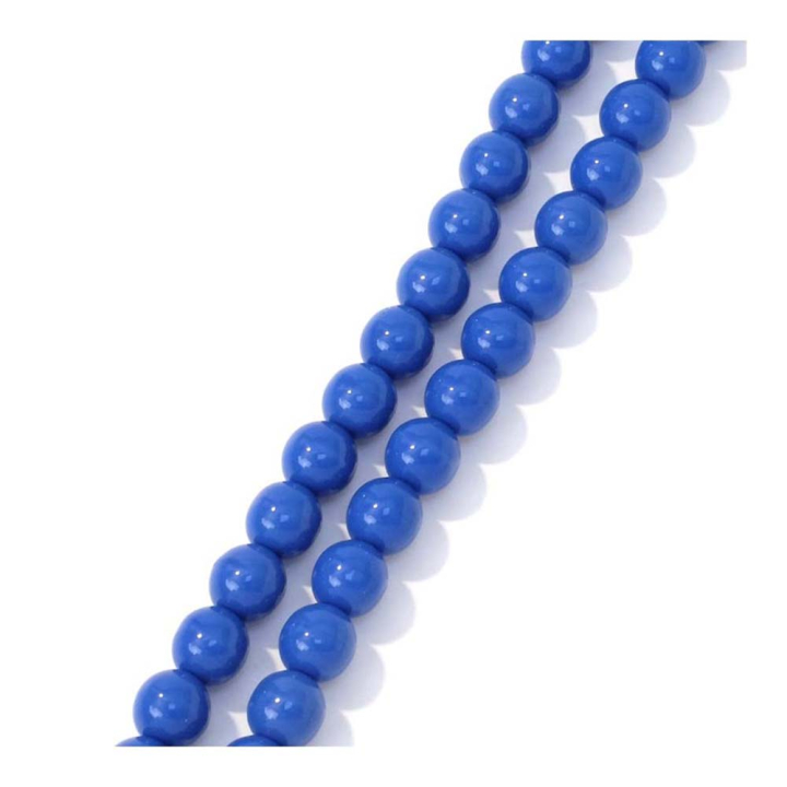 Perles de Bohème Rondes ø 6 mm sur Fil 12 cm - Perles Corner - Rougier et Plé