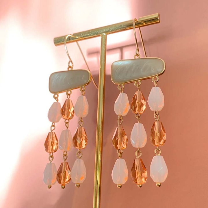 Perles de Bohème Transparentes Goutte 10 x 7 mm sur Fil 12 cm - Perles Corner - Rougier et Plé