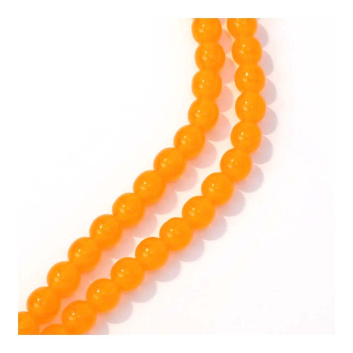 Perles de Bohème Transparentes Rondes ø 6 mm sur Fil 12 cm - Perles Corner - Rougier et Plé