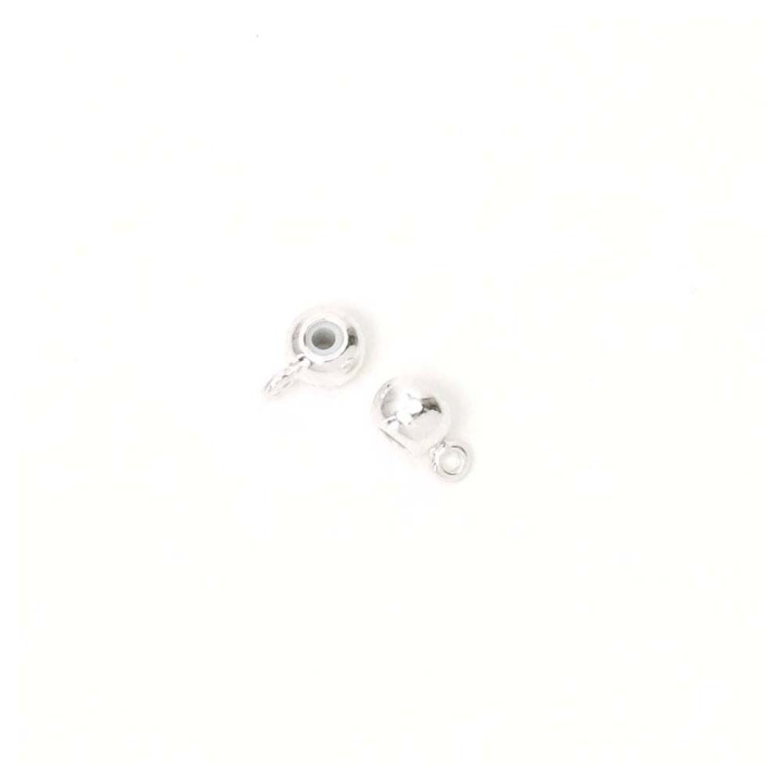 Perle Stoppeur Bélière ø 5 mm Argente 925 - 2 pcs - Perles Corner - Rougier et Plé