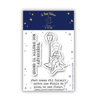 Tampons transparents Le Petit Prince® Mon étoile et mon réverbère - Love in the moon - Rougier et Plé