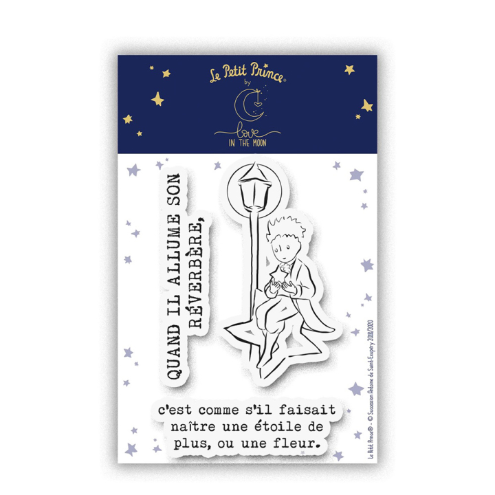 Tampons transparents Le Petit Prince® Mon étoile et mon réverbère - Love in the moon - Rougier et Plé