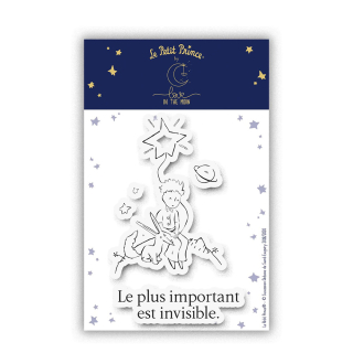 Tampons transparents Le Petit Prince® Le plus important est invisible - Love in the moon - Rougier et Plé