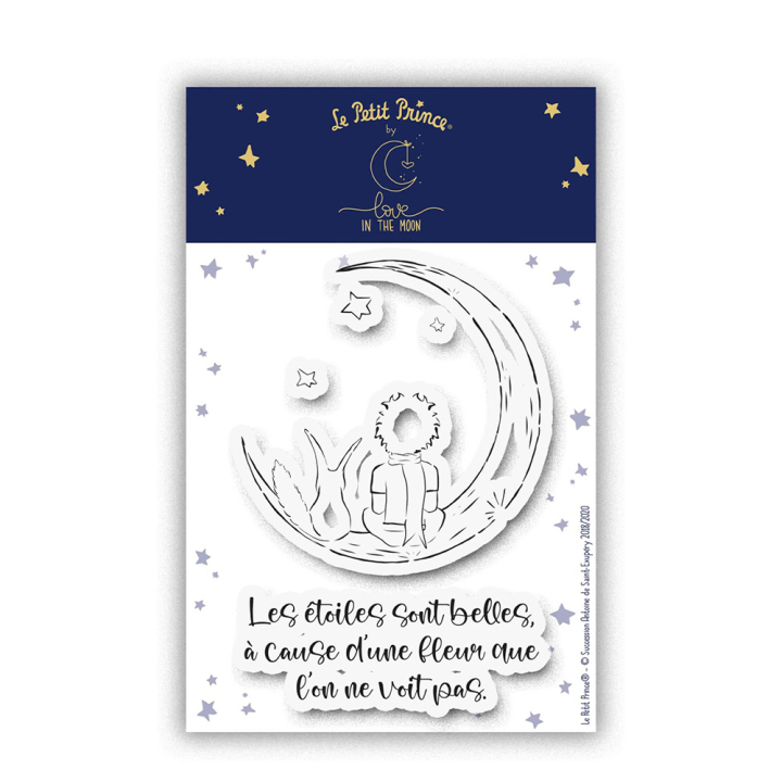 Tampons transparents Le Petit Prince® Les étoiles sont belles - Love in the moon - Rougier et Plé