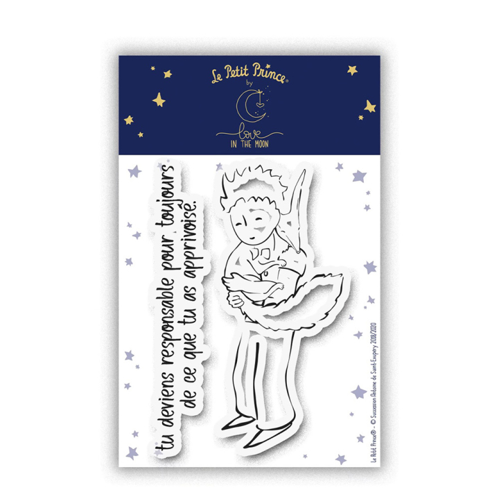 Tampons transparents Le Petit Prince® Apprivoiser et responsabilités - Love in the moon - Rougier et Plé