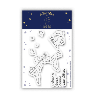 Tampons transparents Le Petit Prince® Doux comme une fête - Love in the moon - Rougier et Plé