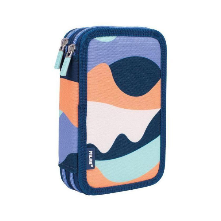 Plumier 2 compartiments avec contenu The Fun Bleu - MILAN - Rougier et Plé