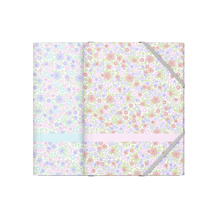 Chemise pochette A6 Floral Pastel - Oxford - Rougier et Plé