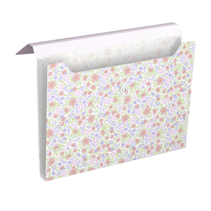Chemise pochette B6 13,5 x 18,5 cm Floral Pastel - Oxford - Rougier et Plé