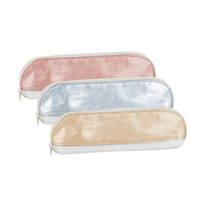 Trousse trapèze 5 x 5,4 x 22,5 cm Cuir Bi-matière - Oxford - Rougier et Plé