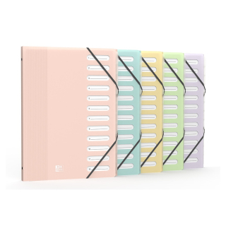 Trieur A4 12 positions School Life Pastel - Oxford - Rougier et Plé