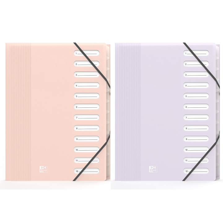 Trieur A4 12 positions School Life Pastel - Oxford - Rougier et Plé