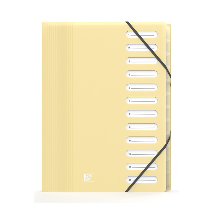 Trieur A4 12 positions School Life Pastel - Oxford - Rougier et Plé