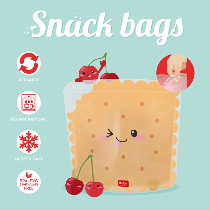 Pochette à Goûter 3 pcs Snack bags Cookie - Legami - Rougier et Plé