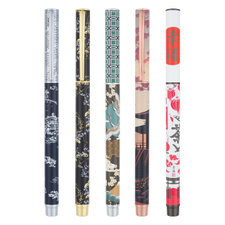 Stylo Plume 5 Décors Japon - Editions Oberthur - Rougier et Plé