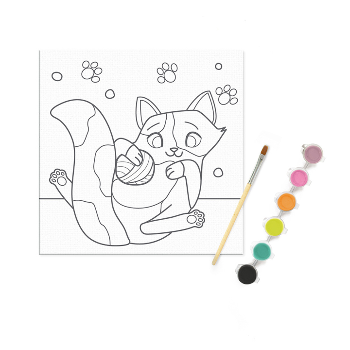 Kit Peinture Graffy Paint 20 x 20 cm Chat - Avenue Mandarine - Rougier et Plé