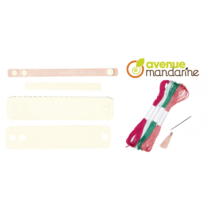 Kit Point de croix Pix Trésor Rose - Avenue Mandarine - Rougier et Plé