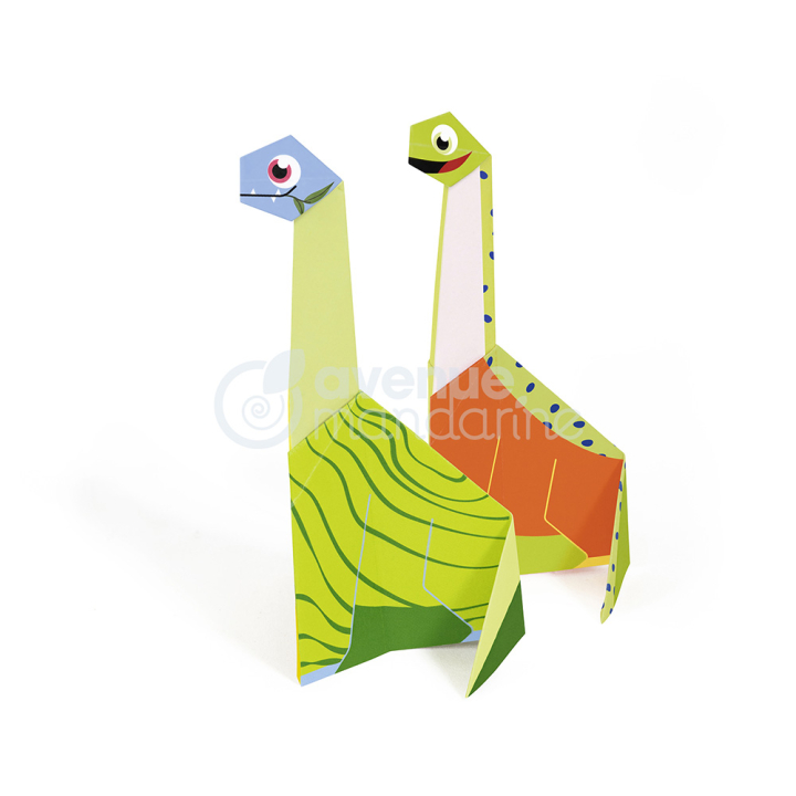 Set My little Origami 12 x 12 cm Dinosaure - Avenue Mandarine - Rougier et Plé