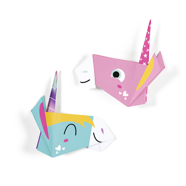 Set My little Origami 12 x 12 cm Licorne - Avenue Mandarine - Rougier et Plé