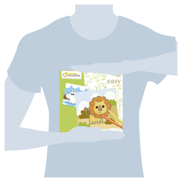 Coloriage Graffy Easy Animaux sauvages - Avenue Mandarine - Rougier et Plé