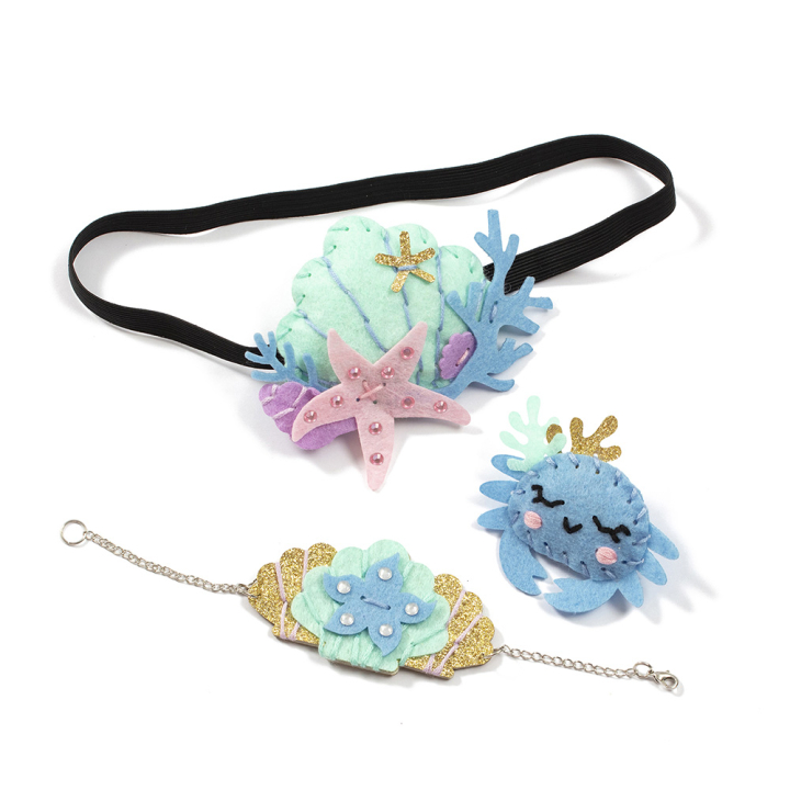 Kit créatif Bijoux en feutrine Mer - Avenue Mandarine - Rougier et Plé