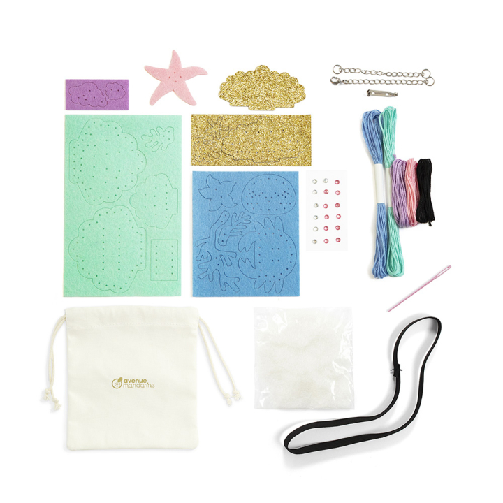 Kit créatif Bijoux en feutrine Mer - Avenue Mandarine - Rougier et Plé