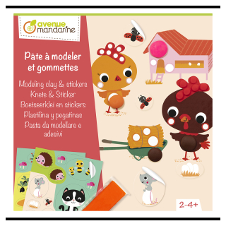 Coffret créatif Pâte à modeler et Gommettes - Avenue Mandarine - Rougier et Plé