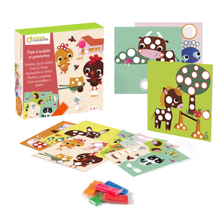 Coffret créatif Pâte à modeler et Gommettes - Avenue Mandarine - Rougier et Plé
