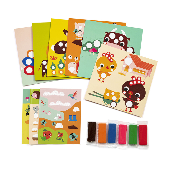 Coffret créatif Pâte à modeler et Gommettes - Avenue Mandarine - Rougier et Plé