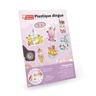 Kit Plastique Dingue Aimants Kawaii - Graine Créative - Rougier et Plé