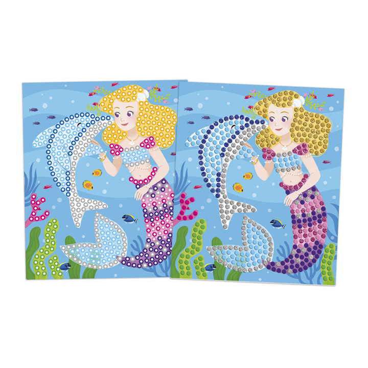 Kit créatif Mosaïques Dauphins et Sirènes - Janod - Rougier et Plé