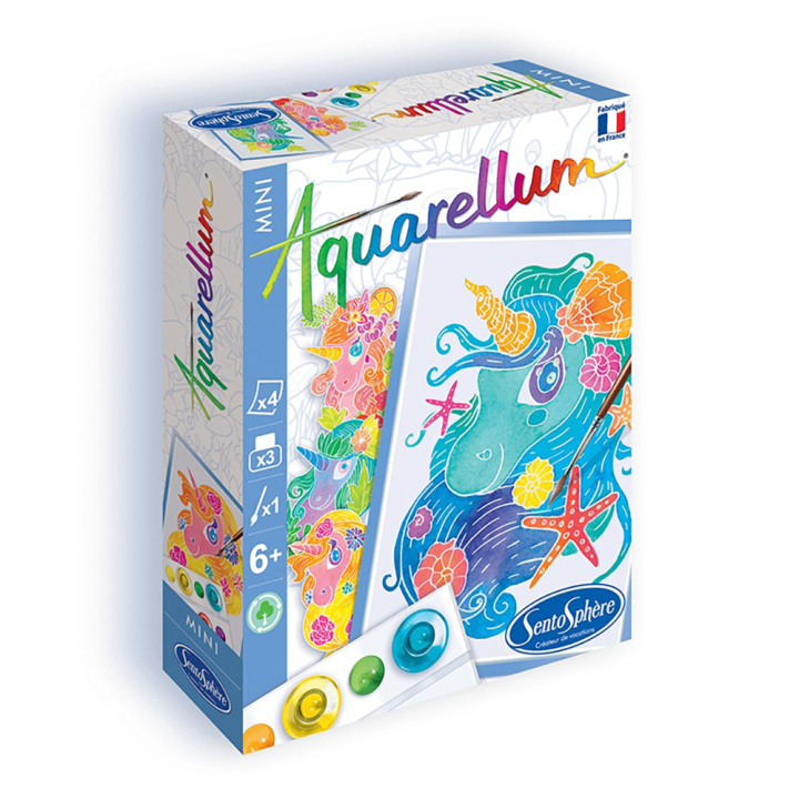 Aquarellum mini Licornes - Sentosphère - Rougier et Plé