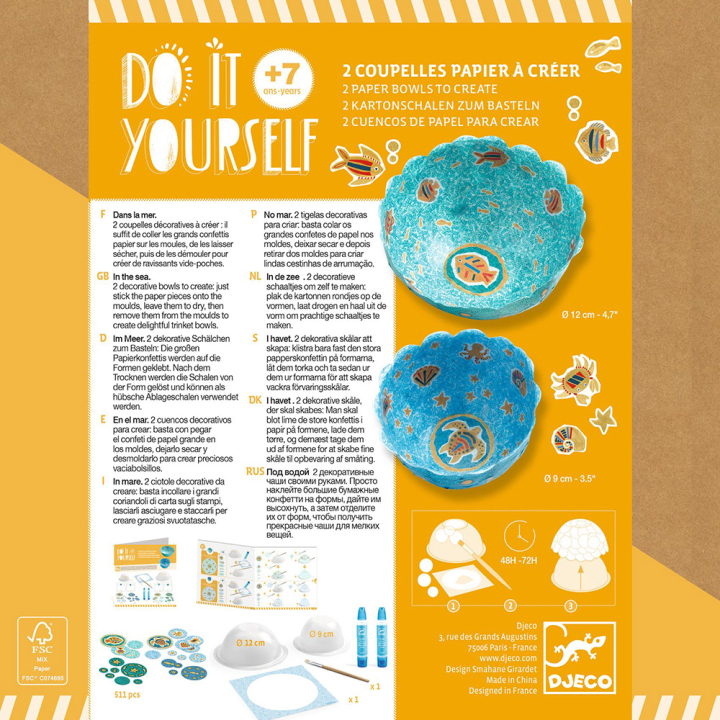 Kit DIY Coupelles dans la mer - Djeco - Rougier et Plé