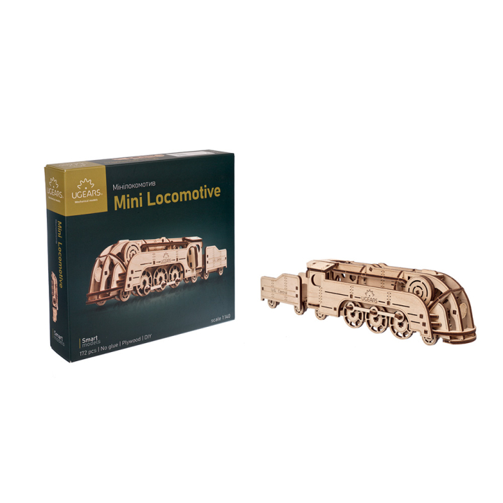 Maquette mécanique en bois Mini Locomotive - UGEARS - Rougier et Plé