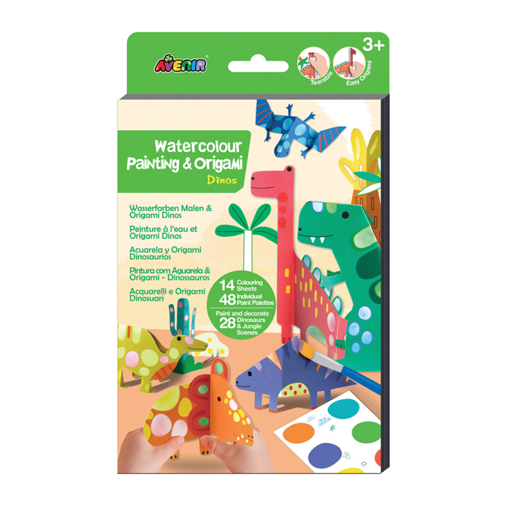 Peinture à l'eau & Origami Dinosaure - Avenir - Rougier et Plé