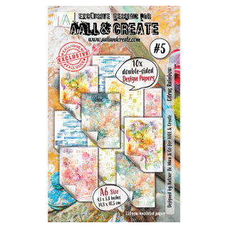 Papier imprimé 10,5 x 14,8 cm N°5 Citrus Rainbow - AALL & CREATE - Rougier et Plé
