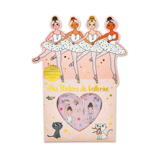 Kit Poster & Stickers repositionnables 21 x 29,7 cm Ballerines - Cartesdart - Rougier et Plé