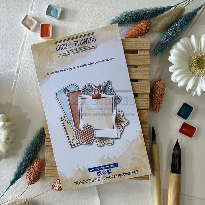 Die-cuts étiquettes Bretagne 2 - Chou & Flowers - Rougier et Plé