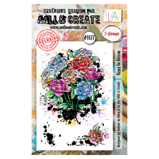 Tampons transparents N°1177 Roses In Bloom - AALL & CREATE - Rougier et Plé