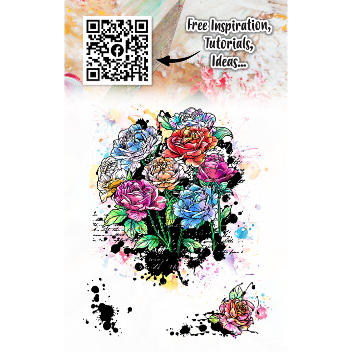 Tampons transparents N°1177 Roses In Bloom - AALL & CREATE - Rougier et Plé