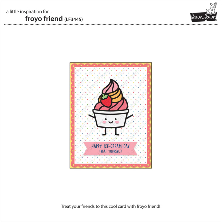 Matrices de découpe Dies Froyo Friend - Lawn Fawn - Rougier et Plé
