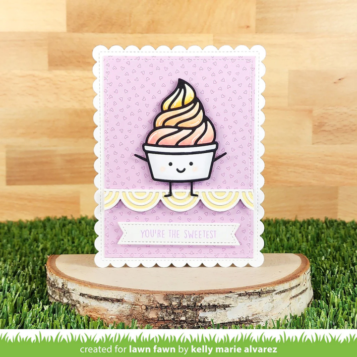 Matrices de découpe Dies Froyo Friend - Lawn Fawn - Rougier et Plé