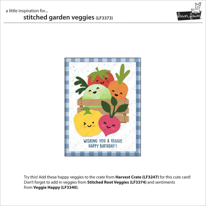 Matrices de découpe Dies Légumes du jardin - Lawn Fawn - Rougier et Plé