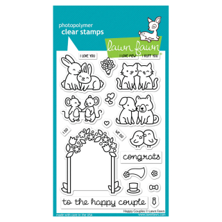 Tampons transparents Happy Couples - Lawn Fawn - Rougier et Plé