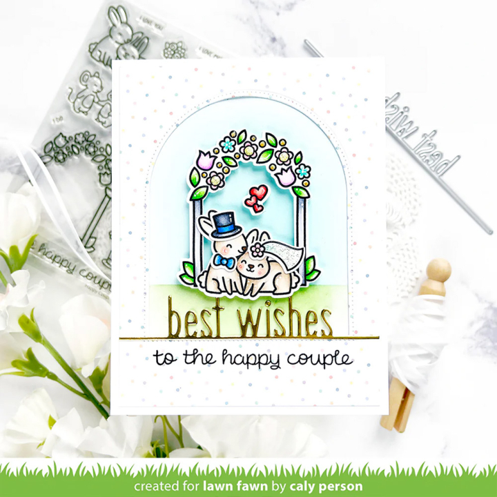 Tampons transparents Happy Couples - Lawn Fawn - Rougier et Plé