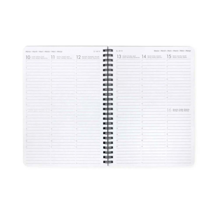 Agenda 2025 Semainier à spirale 15 x 21 cm Travel - Legami - Rougier et Plé
