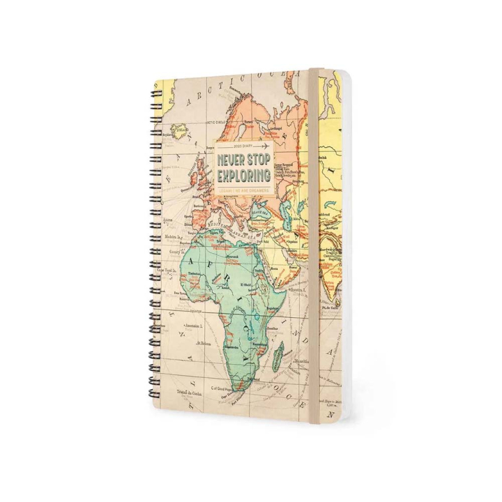 Agenda 2025 Semainier à spirale 15 x 21 cm Travel - Legami - Rougier et Plé